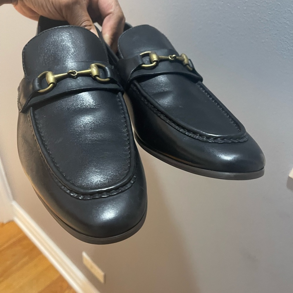 NWT Aldo Loafers shoes with horse-bit detail Black Sz 10.5 - Picture 8 of 15